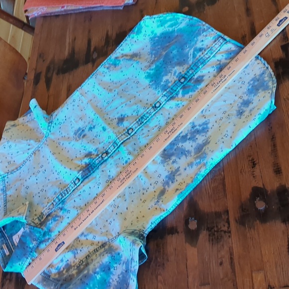 Denim & Flower Ricky Singh SS Button Down Shirt. Sz M - Picture 12 of 13